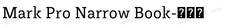 Mark Pro Narrow Book字体转换